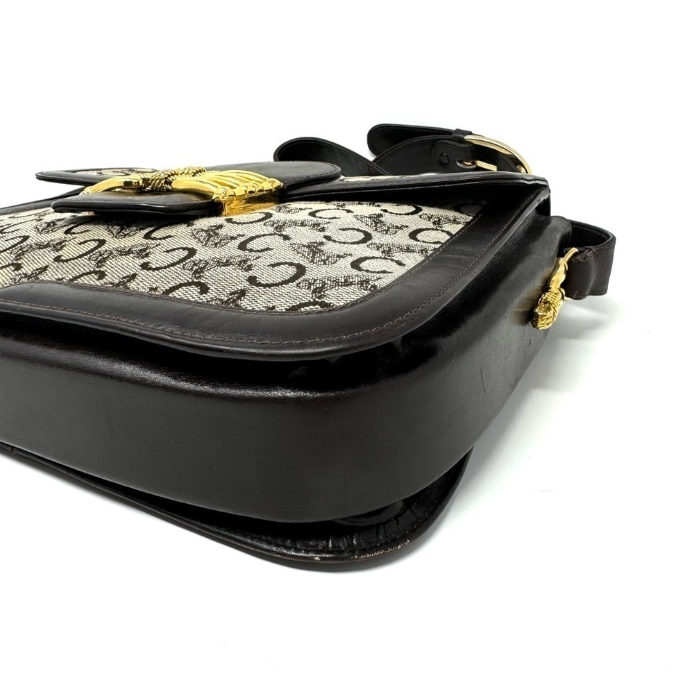 Celine Vintage 70s Carriage Monogram Canvas & Leather Horse Carriage Crossbody - Picture 5 of 15